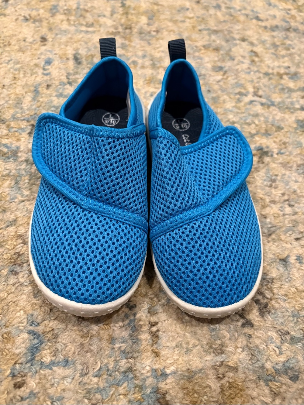 Cat & Jack Bright Blue Slip-On Mesh water shoes